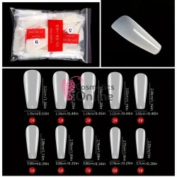 Tipsuri Balerina 500 bucati fara bordura Crem TPS85BB